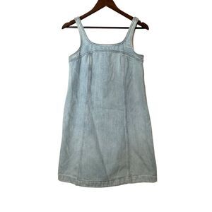 Madewell Light Blue Denim Shift Dress